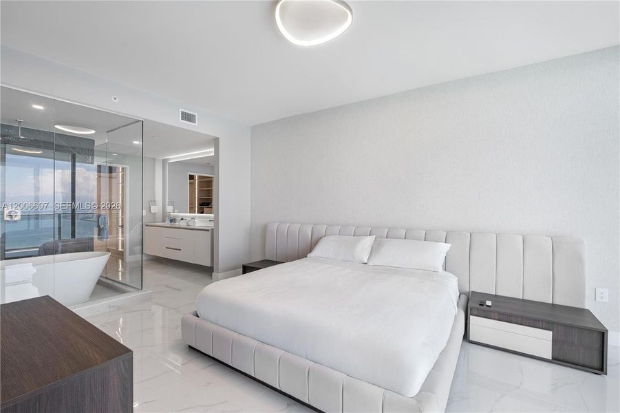 Furnished interior view inside a new home in , Miami (Image 18).