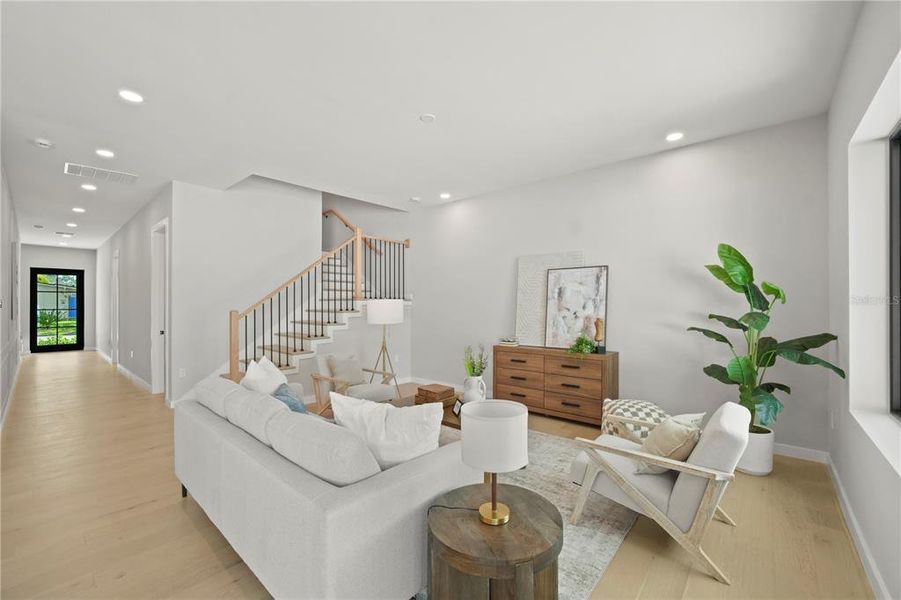 Furnished interior view inside a new home in , Orlando (Image 31).