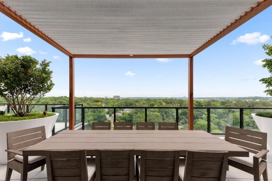 Exterior details and patio area of a home in , Atlanta (Image 24).