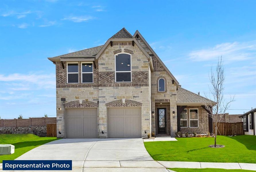 Front exterior of a new home in Edgewood Creek, Celina, TX, highlighting curb appeal (Image 22).