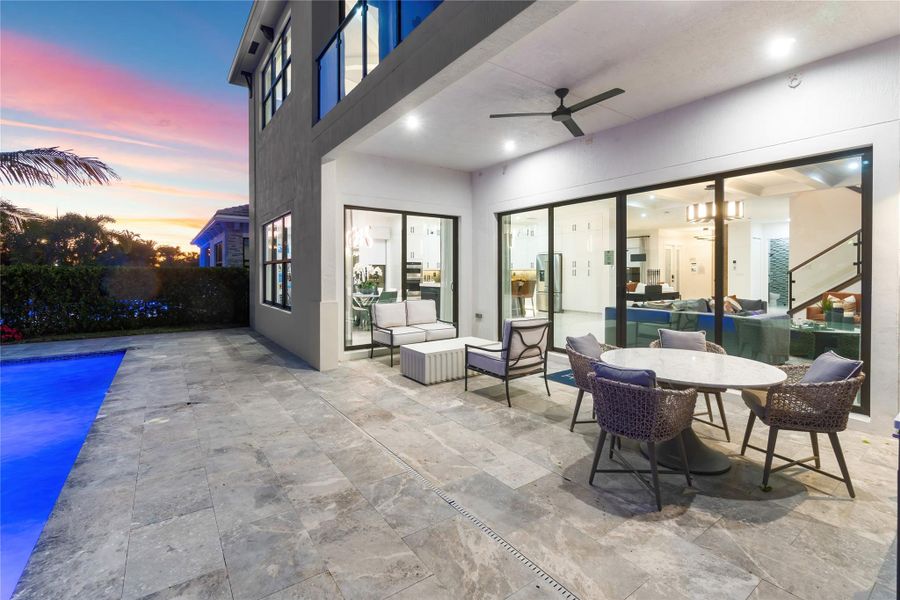 Exterior details and patio area of a home in , Palm Beach Gardens (Image 4).