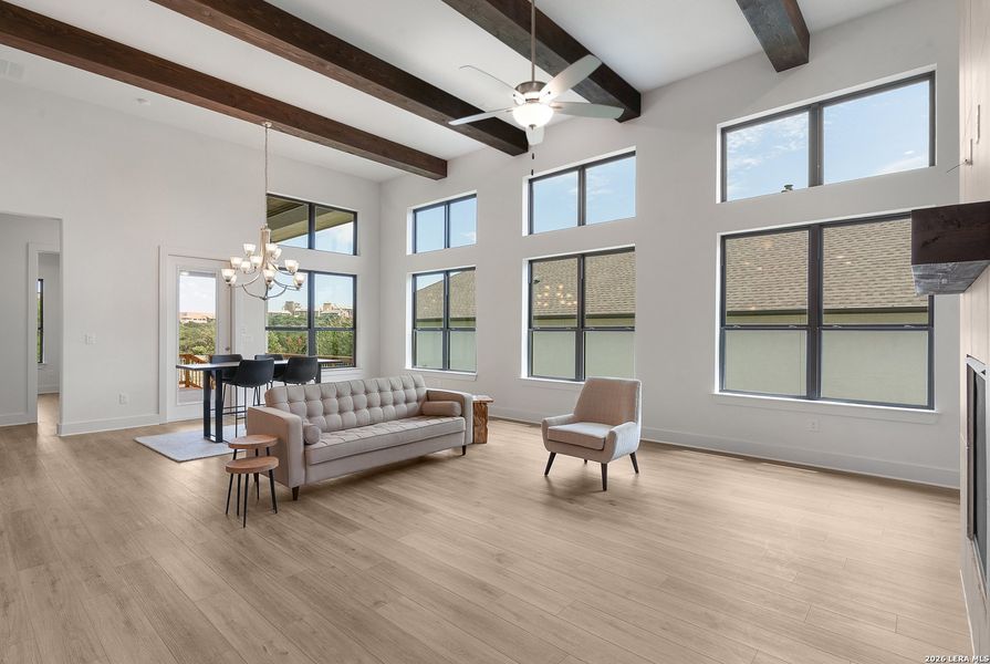 Furnished interior view inside a new home in El Sonido at Campanas, San Antonio (Image 10). Furnished interior view inside a new home in El Sonido at Campanas, San Antonio (Image 10).