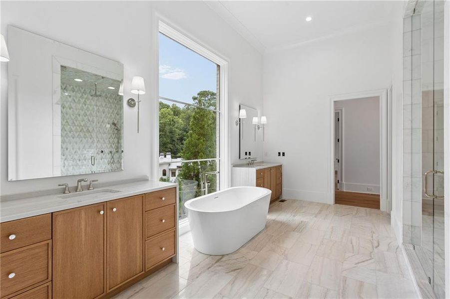 Furnished interior view inside a new home in , Atlanta (Image 11).