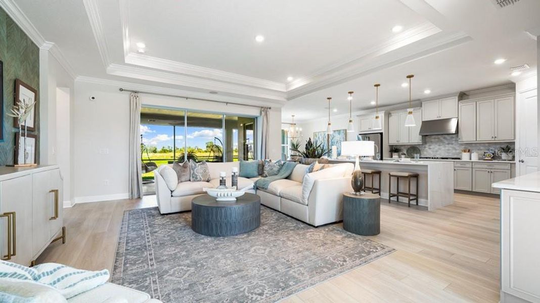 Furnished interior view inside a new home in Victoria Lakes, Odessa (Image 6). Furnished interior view inside a new home in Victoria Lakes, Odessa (Image 6).