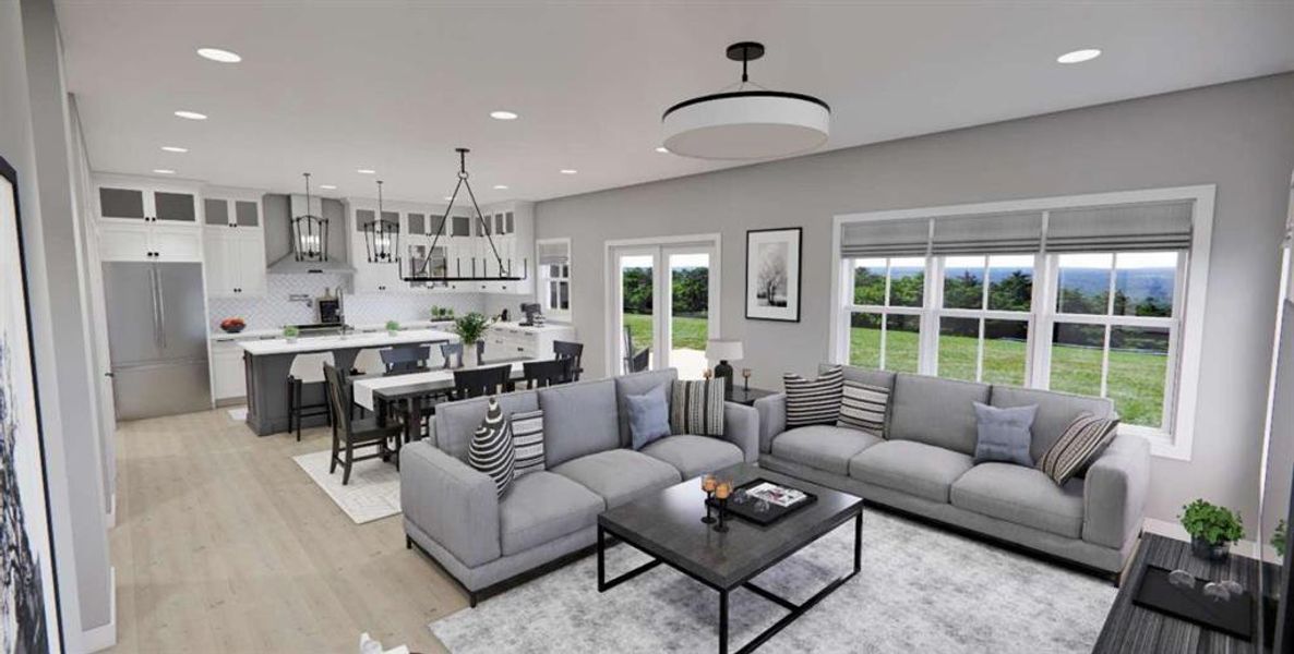 Furnished interior view inside a new home in , Carrollton (Image 3).