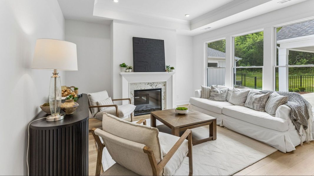 Furnished interior view inside a new home in The Courtyards at Stewarts Creek, Smyrna (Image 8).