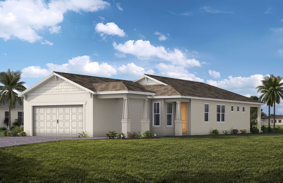 Representative exterior photo of a completed home built from the Flagstone by Pulte Homes in SeaFlower, Bradenton, FL (Image 30). Representative exterior photo of a completed home built from the Flagstone by Pulte Homes in SeaFlower, Bradenton, FL (Image 30).
