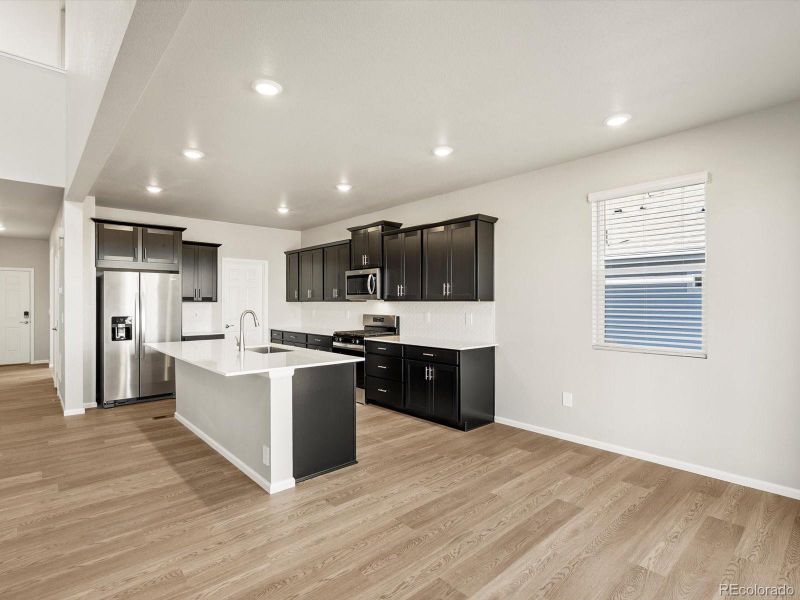 Furnished interior view inside a new home in Poudre Heights: The Alpine Collection, Windsor (Image 7). Furnished interior view inside a new home in Poudre Heights: The Alpine Collection, Windsor (Image 7).