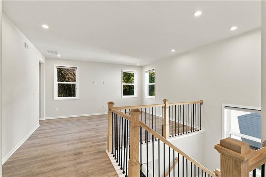 Spacious, unfurnished interior of a new home in The Paddocks at Doc Hughes, Buford (Image 53). Spacious, unfurnished interior of a new home in The Paddocks at Doc Hughes, Buford (Image 53).