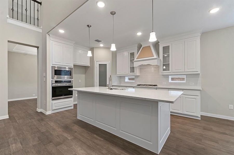 Furnished interior view inside a new home in East Village - Classic Series, Frisco (Image 3). Furnished interior view inside a new home in East Village - Classic Series, Frisco (Image 3).