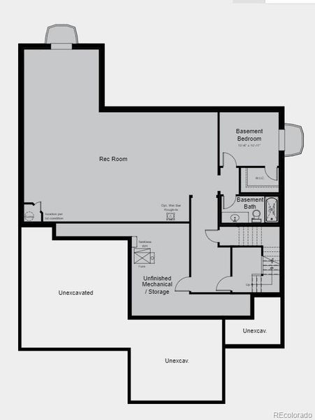 Structural options include: 5th bedroom with Bath in lieu of flex room, 9' full  finished basement with rec room, 1 bedroom and full bath, shower in lieu of tub, 8'x12' sliding glass door; center-meet sliders, modern 42" fireplace at gathering room - includes direct vented fireplace with drywall surround, owner's bath configuration 5 (shower & freestanding tub), outdoor living 1 - covered outdoor living 1 - Elevation B,  additional sink, utility sink, rough - in.