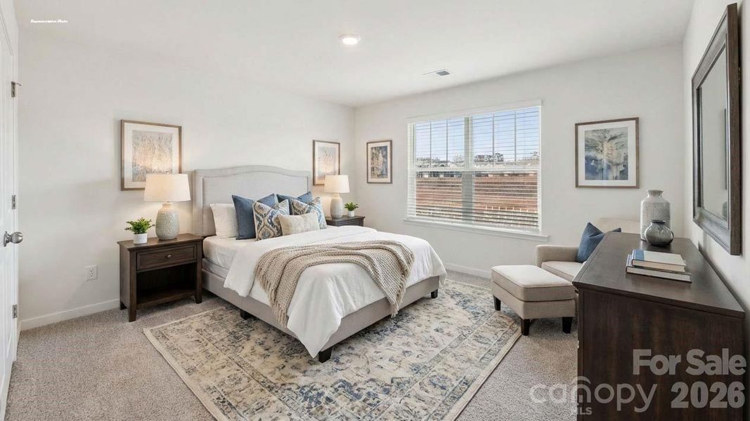 Furnished interior view inside a new home in Cardinal Creek, Charlotte (Image 14).