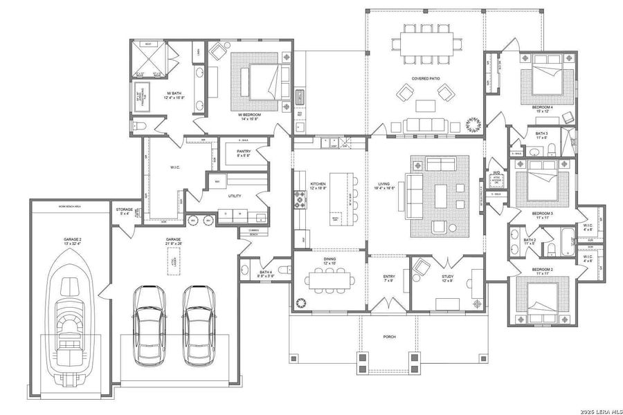 2D floor plan layout of this home in , Fischer, TX (Image 5).