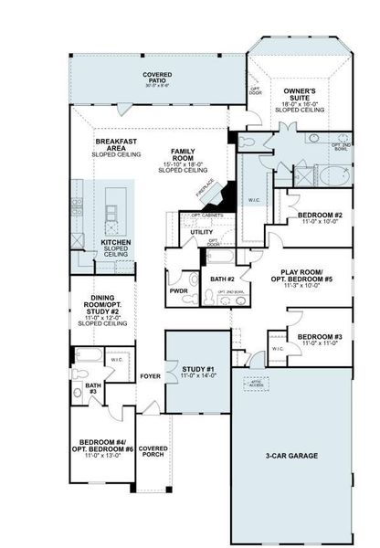2D floor plan layout of this home in Sorella, Tomball, TX (Image 4). 2D floor plan layout of this home in Sorella, Tomball, TX (Image 4).