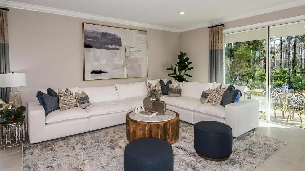Furnished interior view inside a new home in Colbert Landings, Palm Coast (Image 14). Furnished interior view inside a new home in Colbert Landings, Palm Coast (Image 14).