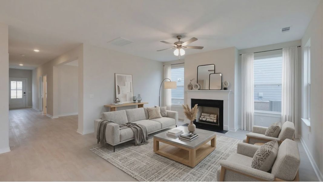 Gathering area for entertaining and relaxing in your new home Gathering area for entertaining and relaxing in your new home