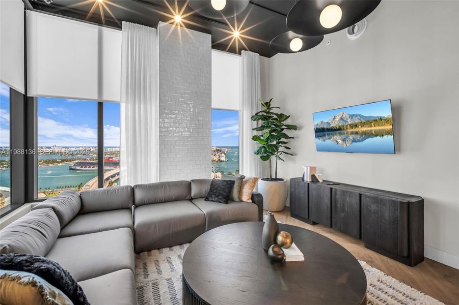 Furnished interior view inside a new home in , Miami (Image 16). Furnished interior view inside a new home in , Miami (Image 16).