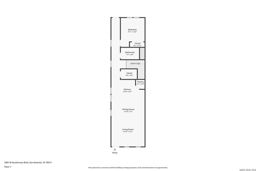 2D floor plan layout of this home in , San Antonio, TX (Image 7).