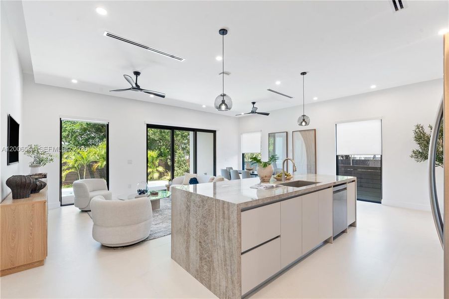 Furnished interior view inside a new home in , Fort Lauderdale (Image 12).