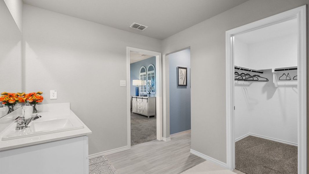 Furnished interior view inside a new home in Rosewood at Beltmill, Fort Worth (Image 27).