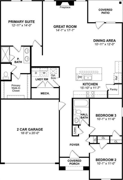 2D floor plan layout of this home in , Newark, TX (Image 3).