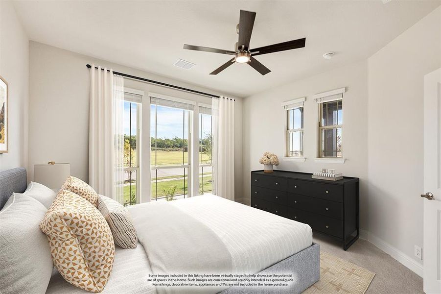 Furnished interior view inside a new home in Parks at Panchasarp Farms 65, Burleson (Image 13). Furnished interior view inside a new home in Parks at Panchasarp Farms 65, Burleson (Image 13).