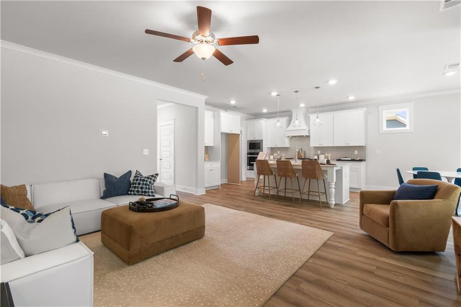 Furnished interior view inside a new home in Brush Arbor, McDonough (Image 23).