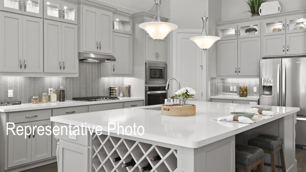 Furnished interior view inside a new home in Ridge Crossing, Waxahachie (Image 3).