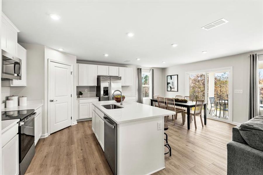 Representative furnished interior of a home built from the Woodford by Ryan Homes in Liberty Grove Single Family Homes, China Grove (Image 19). Representative furnished interior of a home built from the Woodford by Ryan Homes in Liberty Grove Single Family Homes, China Grove (Image 19).