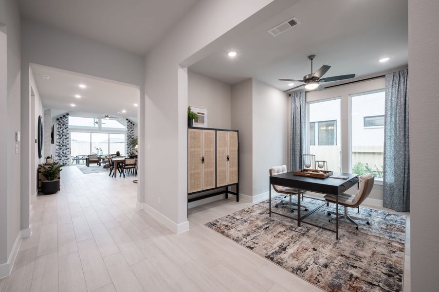 Representative furnished interior of a home built from the Falcon by Tri Pointe Homes in Trillium, Richmond (Image 9).