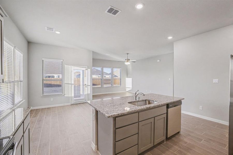 Furnished interior view inside a new home in Courts Of Bonnie Brae, Denton (Image 12). Furnished interior view inside a new home in Courts Of Bonnie Brae, Denton (Image 12).