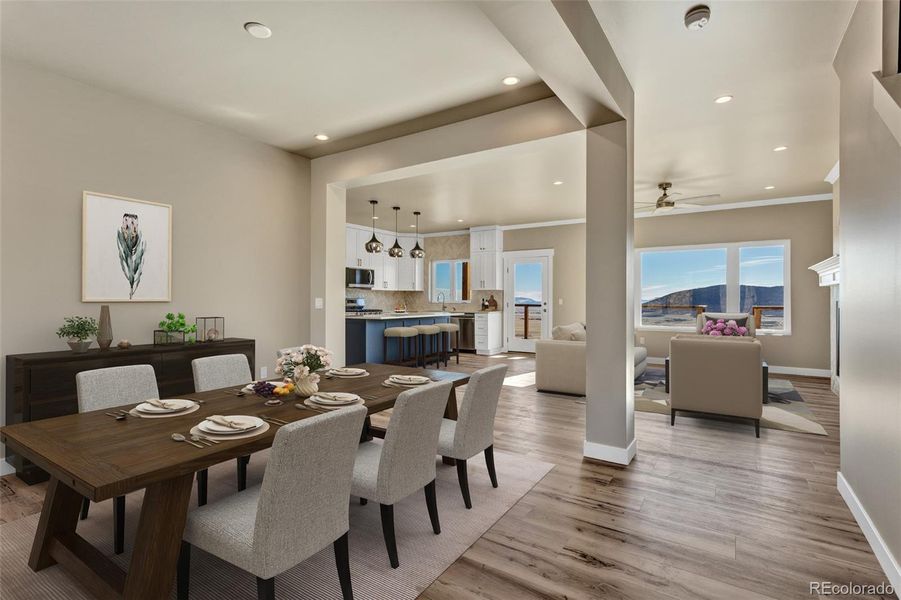 Furnished interior view inside a new home in , Fairplay (Image 17). Furnished interior view inside a new home in , Fairplay (Image 17).