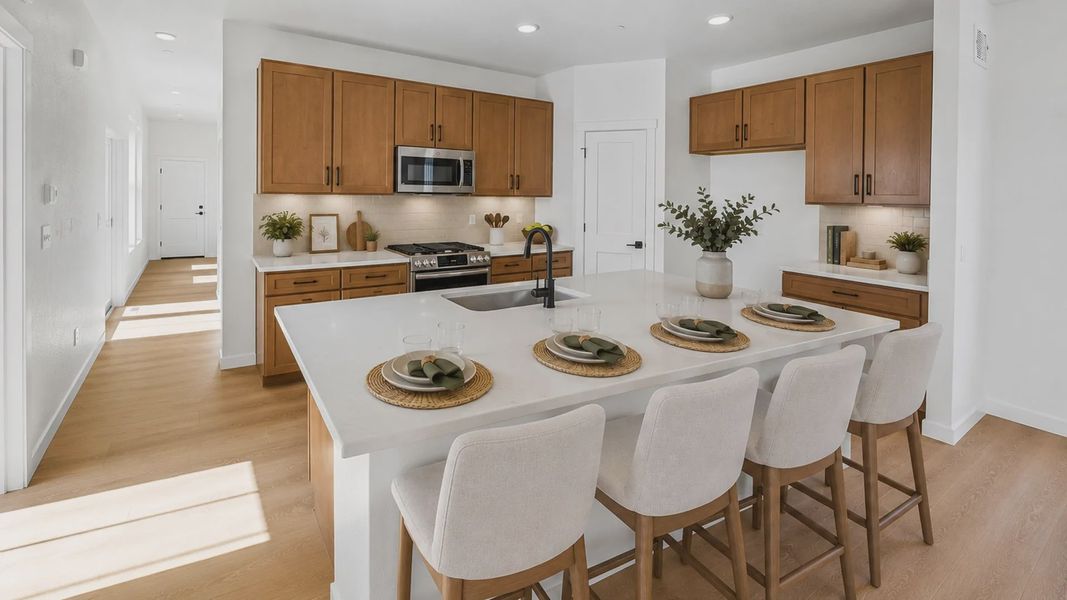 Furnished interior view inside a new home in Westerly, Erie (Image 43).