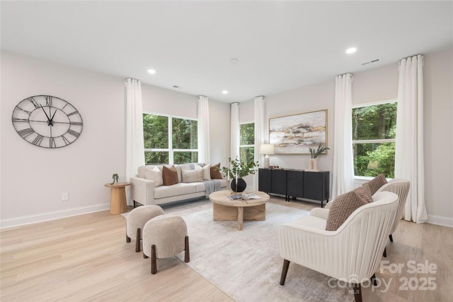 Furnished interior view inside a new home in , Charlotte (Image 5). Furnished interior view inside a new home in , Charlotte (Image 5).