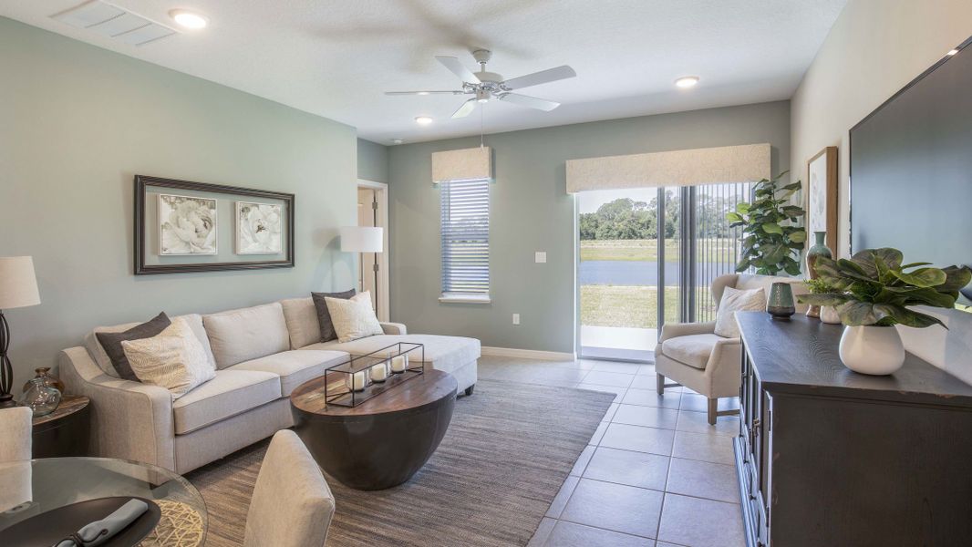 Representative furnished interior of a home built from the Victoria by Maronda Homes in Malabar Springs, Palm Bay (Image 6).
