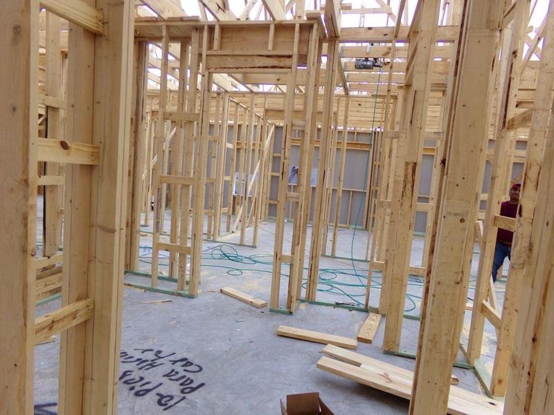 In-progress construction of a new home in Dunham Pointe 65' Homesites, Cypress, TX (Image 3).