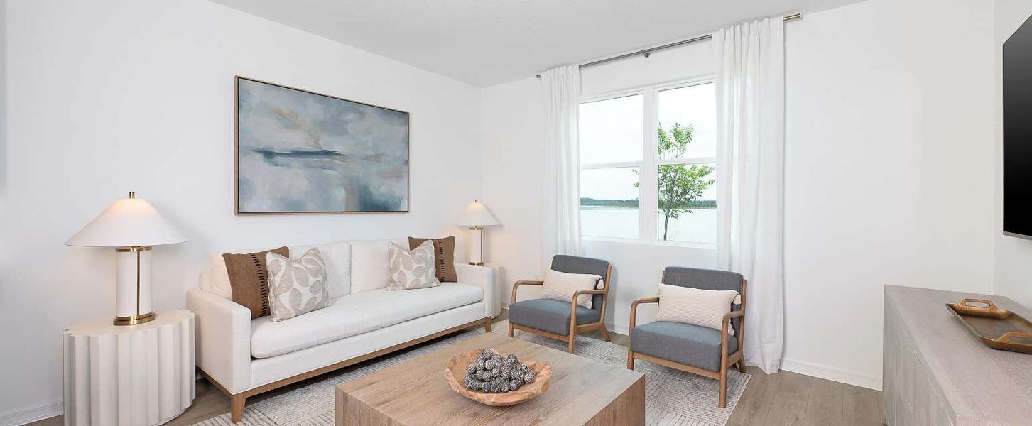 Representative furnished interior of a home built from the Beach by Ashton Woods in Catamaran Cove Townhomes, Rockledge (Image 9).
