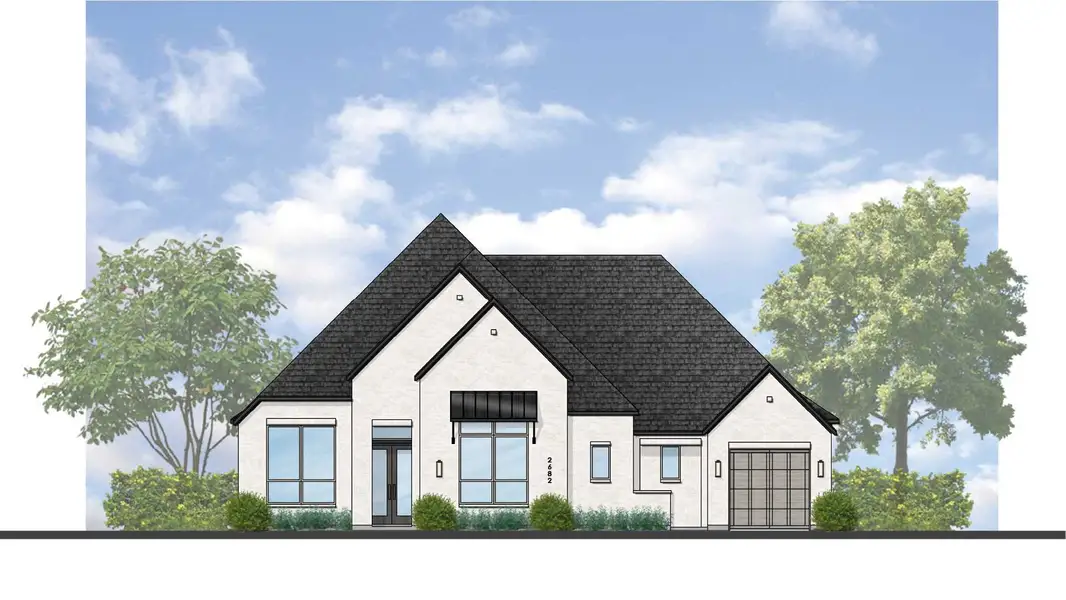 Representative rendering of the exterior for the 281 Plan by Highland Homes (Image 5).