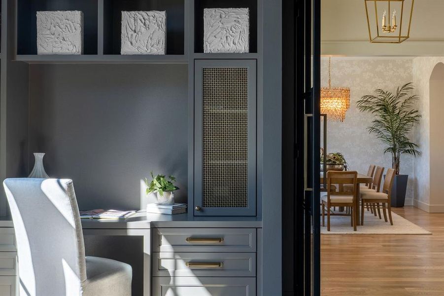 Close-up of interior finishes inside a home in , Dallas (Image 21).