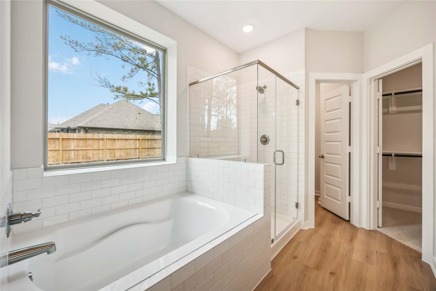 Furnished interior view inside a new home in Deer Pines, Conroe (Image 5).