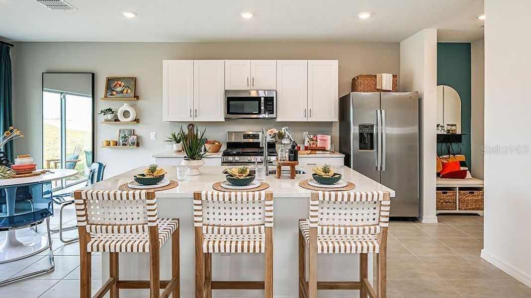 Furnished interior view inside a new home in Waterstone, Groveland (Image 3).