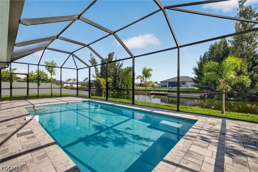 Exterior details and patio area of a home in Cape Coral, Cape Coral (Image 19). Exterior details and patio area of a home in Cape Coral, Cape Coral (Image 19).