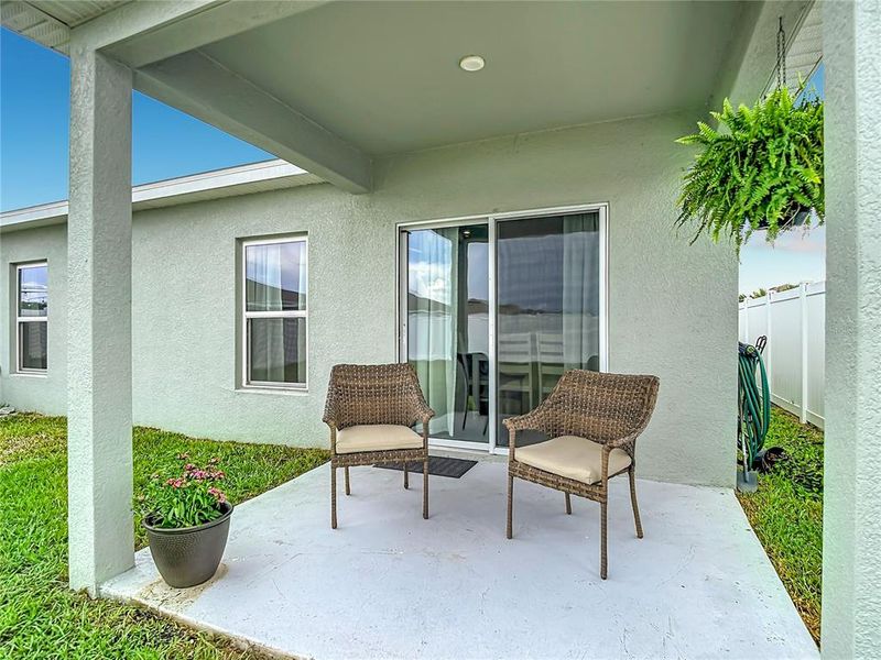 Exterior details and patio area of a home in , Brooksville (Image 26).
