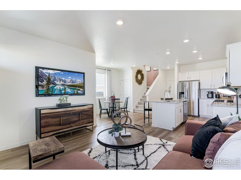 Furnished interior view inside a new home in Revere at Johnstown, Johnstown (Image 15).