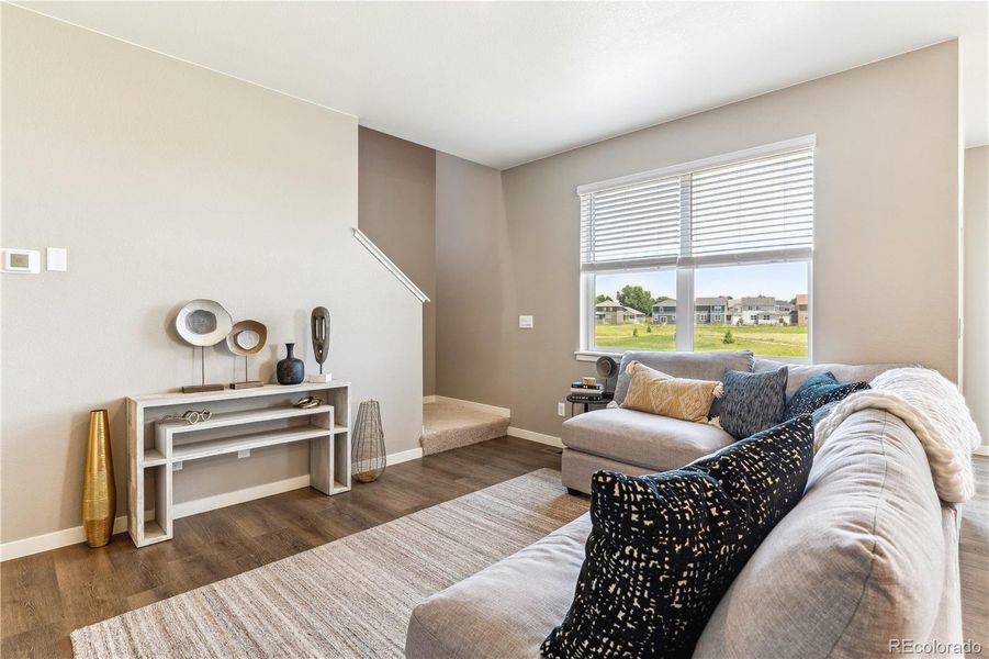 Furnished interior view inside a new home in Ridge at Johnstown, Johnstown (Image 9).