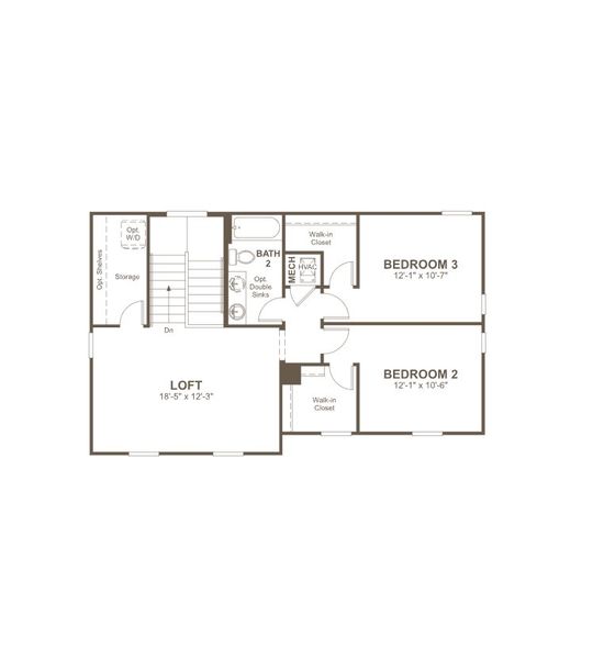 2D floor plan layout of this home in SummerTide, Palm Coast, FL (Image 4). 2D floor plan layout of this home in SummerTide, Palm Coast, FL (Image 4).