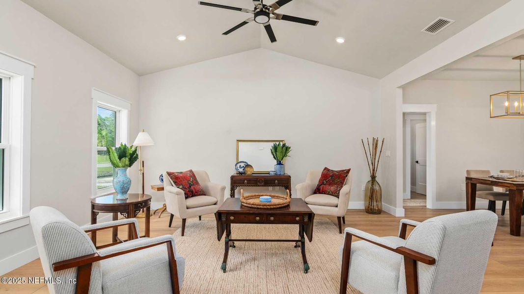 Furnished interior view inside a new home in , Hampton (Image 30).