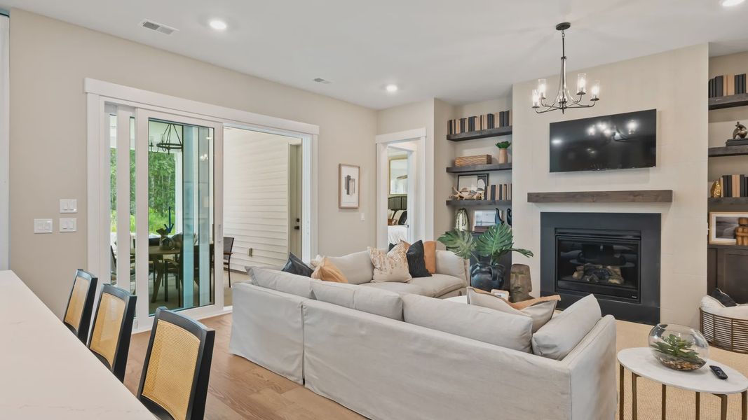 Furnished interior view inside a new home in Summerwind Crossing at Lakes of Cane Bay, Summerville (Image 8).