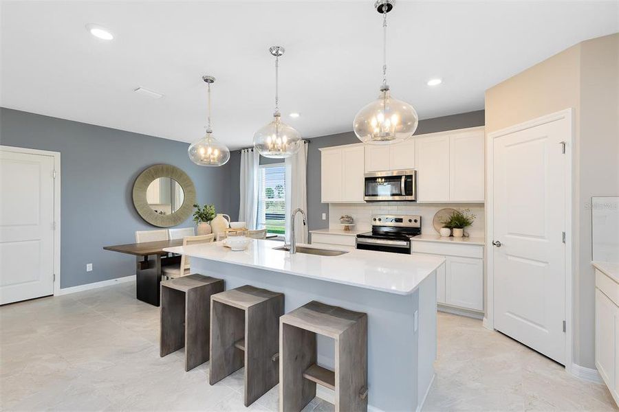 Furnished interior view inside a new home in Parkside Trails, Clermont (Image 14).