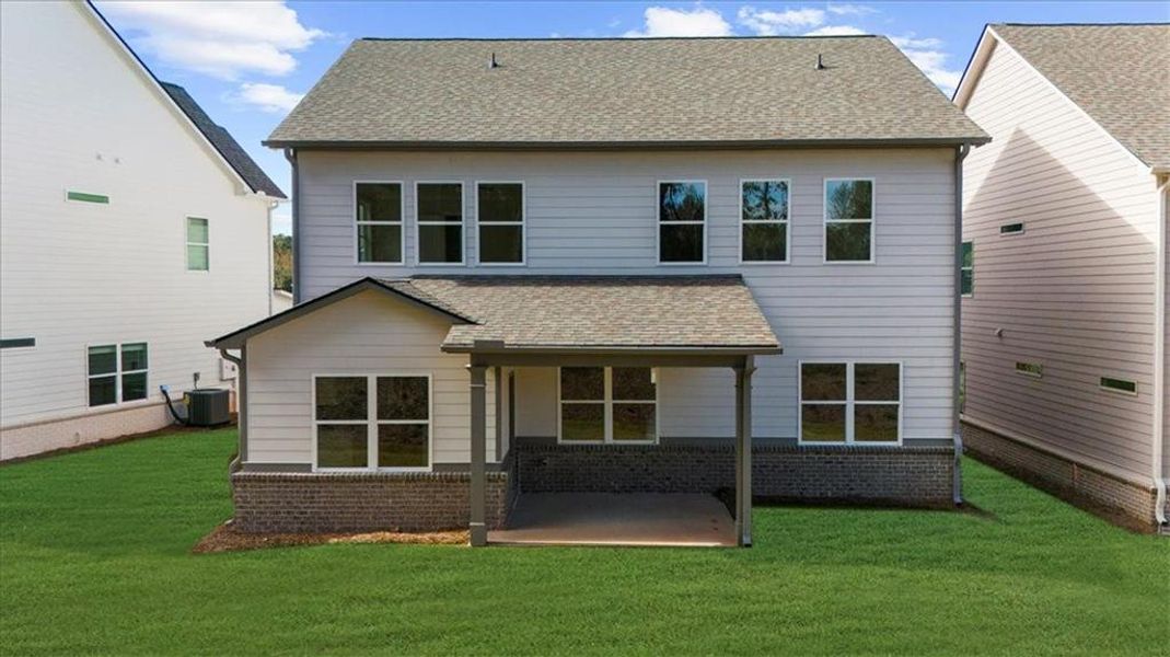 Exterior details and patio area of a home in , Flowery Branch (Image 27).